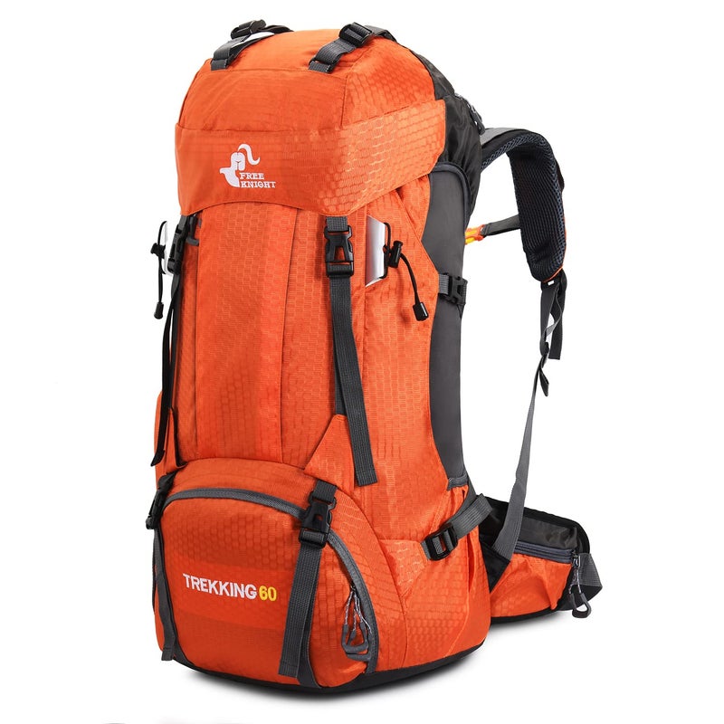 Bseash 60L Waterproof Hiking Camping Backpack with Rain Cover  Large Outdoor Sport Travel Daypack Rucksack for Climbing - Image 1